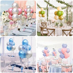 Balloon Stand Kit For Table - 8 Sets Balloon Sticks with Base For Birthday Graduation Party Decorations in 8, alternate view
