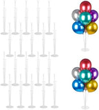 Balloon Stand Kits for Table Birthday Party Decorations,20 Sets in 20 Count (Pack of 1) in Transparent