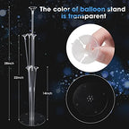 Balloon Stand Kits for Table Birthday Party Decorations,20 Sets in 20 Count (Pack of 1) in Transparent, alternate view 3