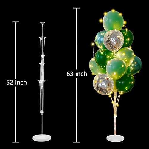 Balloon Stands Floor Column Kit Party Decorations Forest Theme in 2 Count (Pack of 1) in Green, alternate view 2