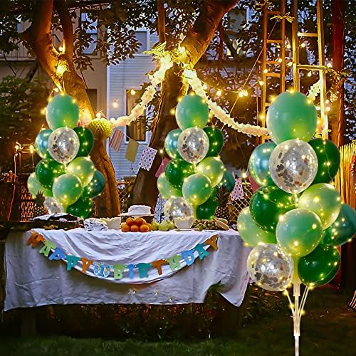 Balloon Stands Floor Column Kit Party Decorations Forest Theme in 2 Count (Pack of 1) in Green, alternate view 5