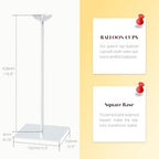 Balloon Stands Kit for Table - 15.75 Inch 4 Pack Balloon Centerpieces for Tables Party Decorations in Silver, alternate view