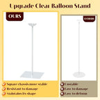 Balloon Stands Kit for Table - 15.75 Inch 4 Pack Balloon Centerpieces for Tables Party Decorations in Silver, alternate view