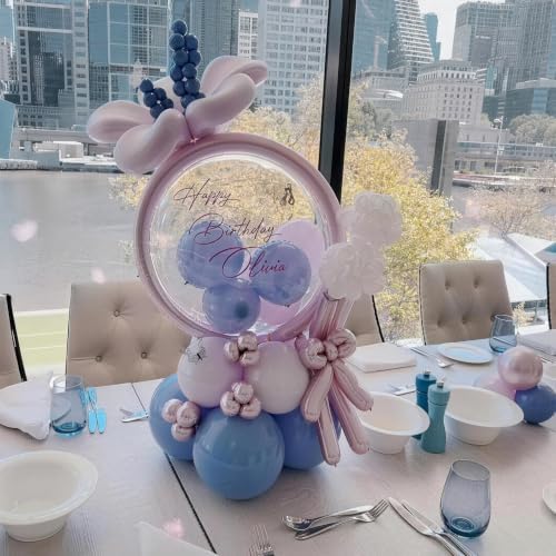 Balloon Stands Kit for Table - 15.75 Inch 4 Pack Balloon Centerpieces for Tables Party Decorations in Silver, alternate view