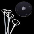 Balloon Sticks with Base, 10 Pack 17"Tall Clear Balloon Stick Stands Holder for Table Top Centerpieces for 10 to, alternate