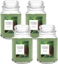 Balsam & Cedar, Scented Candle, 22oz Large Jar with up to 150 Hour Burn Time, Giftable (Pack of 4)