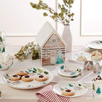 Balsam Lane Round Turkey Platter, Christmas Hosting in 12.5" in Green, alternate view 3