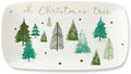 Balsam Lane Stoneware Christmas Serving Tray in Green