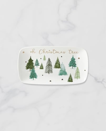 Balsam Lane Stoneware Christmas Serving Tray in Green, alternate view 3
