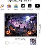 Banner 7×5ft with Stretchy Spider Web Happy Backdrop in 7x5 Ft in Banner, alternate view 2
