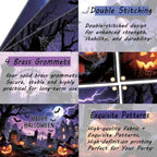 Banner 7×5ft with Stretchy Spider Web Happy Backdrop in 7x5 Ft in Banner, alternate view 4