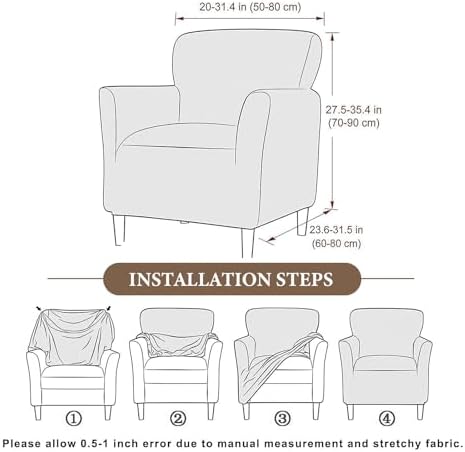 Banquet Armchair Slipcover Chair Covers with Arms, alternate view 3