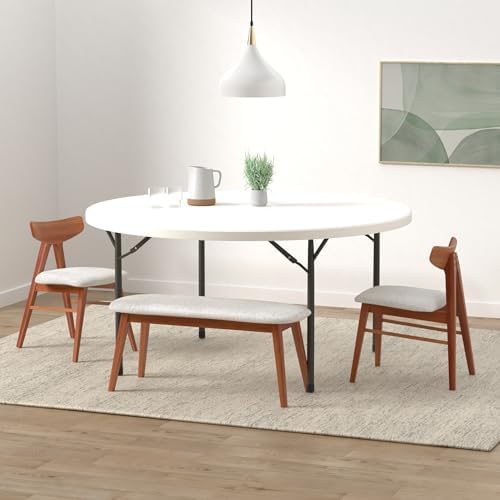 Banquet Table, 71 by 71 by 29-1/4-Inch, Platinum, alternate view 2