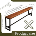 Bar Height Table 87'' Long Bar Table Solid Wood Farmhouse Bar Table, alternate view 2