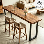 Bar Height Table Long Bar Table Solid Wood Farmhouse Bar Table Industrial Long Bar Height Table for Kitchen, alternate view 4