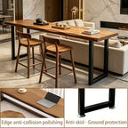 Bar Height Table Long Bar Table Solid Wood Farmhouse Bar Table Industrial Long Bar Height Table for Kitchen, alternate view 3