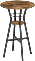 Bar Table, 2-Tier Round High Top Table, Pub Table, Home Bar Counter Height Tables, Bistro Tables, for Kitchen