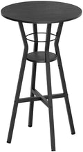 Bar Table, 2-Tier Round High Top Table, Pub Table, Home Bar Counter Height, Bistro Tables, for Kitchen, Living