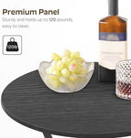 Bar Table, 2-Tier Round High Top Table, Pub Table, Home Bar Counter Height, Bistro Tables, for Kitchen, Living, alternate