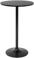 Bar Table | 40 Inch | Black | Fixed Height Round Table