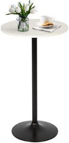 Bar Table | 40 Inch | White | Fixed Height Round Table
