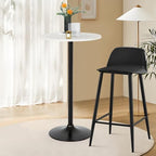 Bar Table | 40 Inch | White | Fixed Height Round Table, alternate view 2