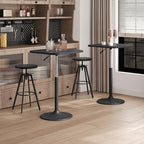 Bar Table, Height-Adjustable Pub Table 26.8-36.2 Inches, Cocktail Table with Base, Counter Height Tables for, alternate view