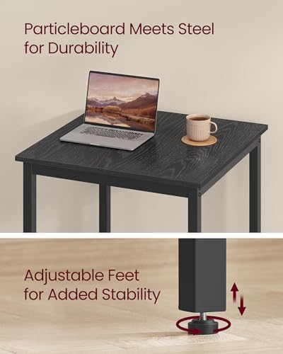 Bar Table, High Top Pub Table, Square, Metal Frame, alternate view 6
