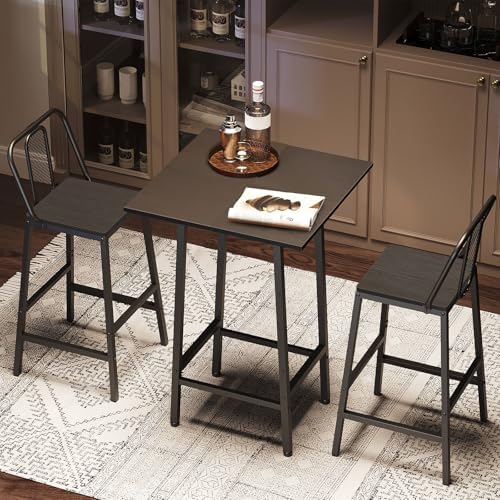 Bar Table, Kitchen Dining Table, Bar Counter Height Table, Pub Color Matching Breakfast Table, for Dining Room, alternate