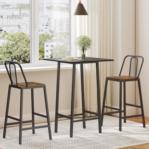 Bar Table, Kitchen Dining Table, Bar Counter Height Table, Pub Color Matching Breakfast Table, for Dining Room, alternate