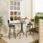 Bar Table, Round High Top Table, Home Counter Height Table, for Kitchen, Pub, Bistro, Living Room, Meeting Room, alternate