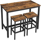 Bar Table Set with 2 Bar Stools, Modern Basic, alternate view 5