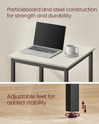 Bar Table, Square, Steel Frame, 23.1 x 23.1 x (31.1-41.3) Inches, alternate view 6