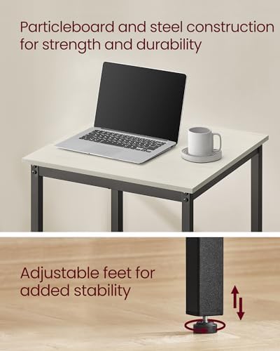 Bar Table, Square, Steel Frame, 23.1 x 23.1 x (31.1-41.3) Inches, alternate view 6