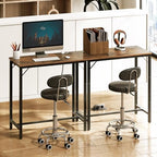Bar Table with Charging Station, Rectangular Pub Table, High Top Coffee Table, Counter Bar Height Table, Narrow, alternate