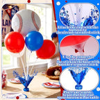 Baseball Party Balloons Stand Kit 6 Sets, Blue, White, and Red in 6 Count (Pack of 1) in Blue, White, and Red, alternate view