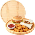 Baseball Party Decorations Wooden Baseball Charcuterie Board, Serving Tray for Sports Birthday, Game Day, Team