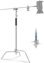 BASICS 100% Stainless Steel Heavy Duty C Stand with Arm, SC320 Lite