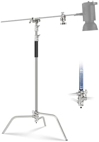 BASICS 100% Stainless Steel Heavy Duty C Stand with Arm, SC320 Lite