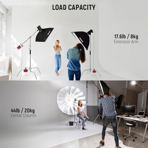 BASICS 100% Stainless Steel Heavy Duty C Stand with Arm, SC320 Lite, alternate view 4