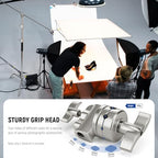BASICS 100% Stainless Steel Heavy Duty C Stand with Arm, SC320 Lite, alternate view 5