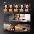 Basics Magnetic LED Selfie Light Compatible with MagSafe iPhone, Desk Stand Phone Holder with Makeup Mirror, alternate view 3
