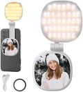 Basics Magnetic Selfie Light Compatible with MagSafe iPhone, 2W Bi Color Small LED Phone Fill Ring Lighting