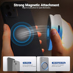 Basics Magnetic Selfie Light Compatible with MagSafe iPhone, 2W Bi Color Small LED Phone Fill Ring Lighting, alternate view 3
