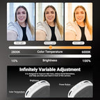 Basics Magnetic Selfie Light Compatible with MagSafe iPhone, 2W Bi Color Small LED Phone Fill Ring Lighting, alternate view 6