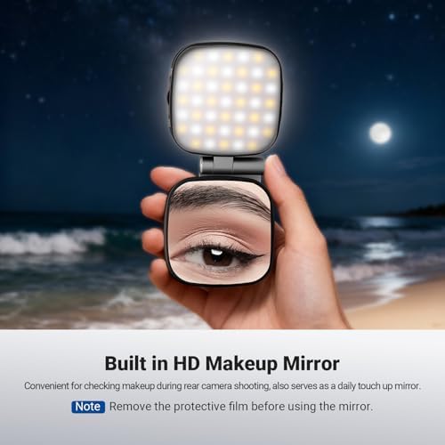 Basics Selfie Light Compatible with MagSafe iPhone, NL45B Black, alternate view 5