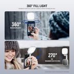 Basics Selfie Light Compatible with MagSafe iPhone, NL45B White, alternate view 5