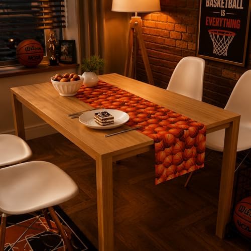 Basketball Party Decorations - Basketball Table Runner, alternate view 5