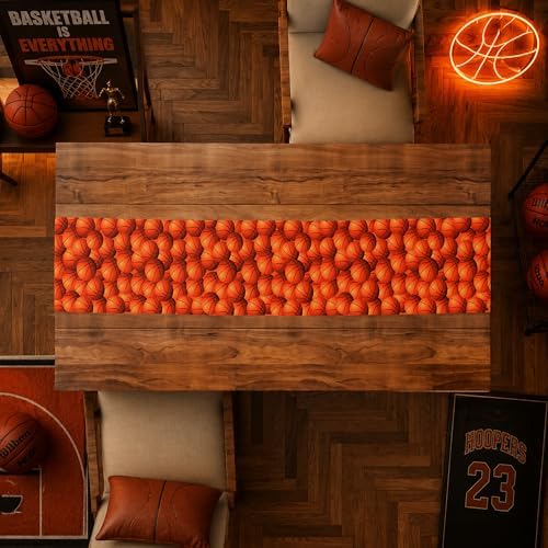 Basketball Party Decorations - Basketball Table Runner, alternate view 6