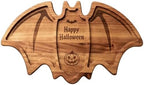 Bat Charcuterie Board, Wooden Serving Tray in Wood